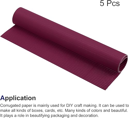 Miniatura 8 de MECCANIXITY Hojas de papel corrugado, 5 piezas, cartón marrón de 27 pulgadas x 20 pulgadas para manualidades de bricolaje