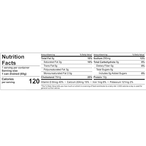 Miniatura 2 de Chicken of the Sea - Sardinas ligeramente ahumadas en aceite, latas de 3.75 onzas (paquete de 18), Sardinas enlatadas capturadas en el medio