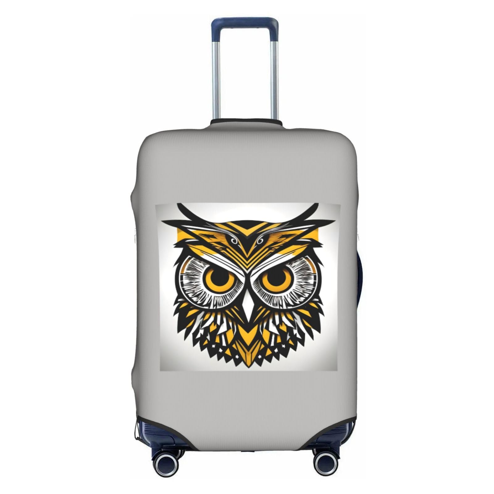 Housse de valise élastique chouette blanche M : protection intégrale imperméable à la poussière - 8