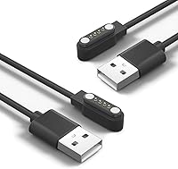 Vista 2 de Gloryfit - Cargador de reloj inteligente, cable de carga USB magnético de 0.157 pulgadas para relojes inteligentes Gloryfit con certificación