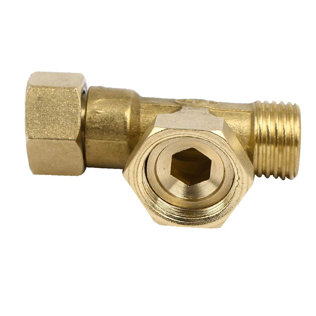 New Lon0167 1 / Destacados 2BSP Macho de eficacia confiable latón a hembra con rosca en forma de T de 3 vías Conectores de tuberías Conectores 8pcs(id:84b 79 eb 85f)