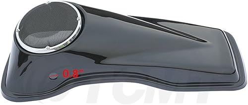 Miniatura 4 de TCMT - Alforja para motocicleta en color negro intenso con altavoces de 6.5 pulgadas, para Harley Electra Glide 2014-2020