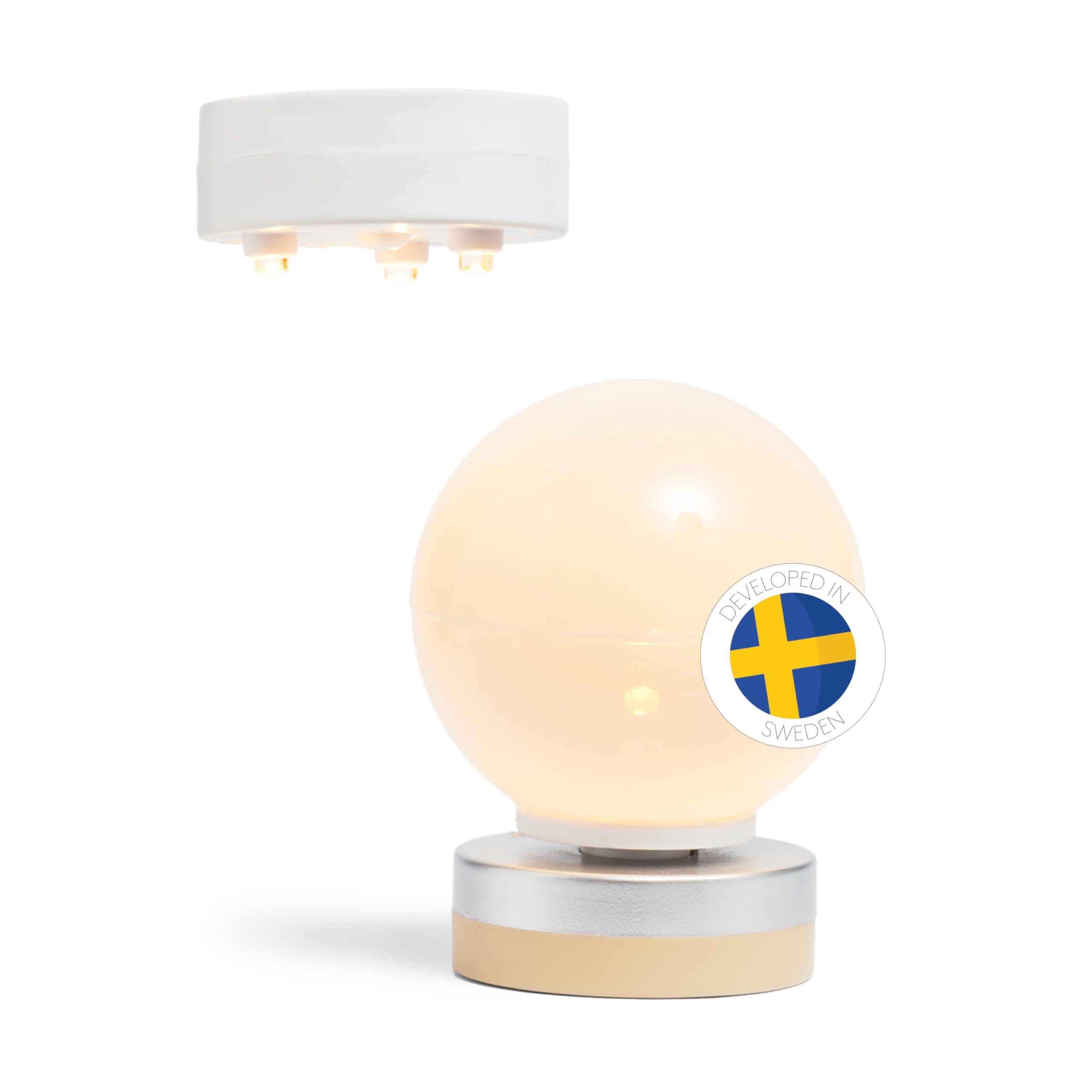 Lundby Dolls House Lights Battery Operated, Dolls House Accessories, Small LED Ceiling Lamp Spotlights and Floor Light, Dollhouse Furniture Set Mini LED Lights, Swedish Design Safety Compliant Age 4+