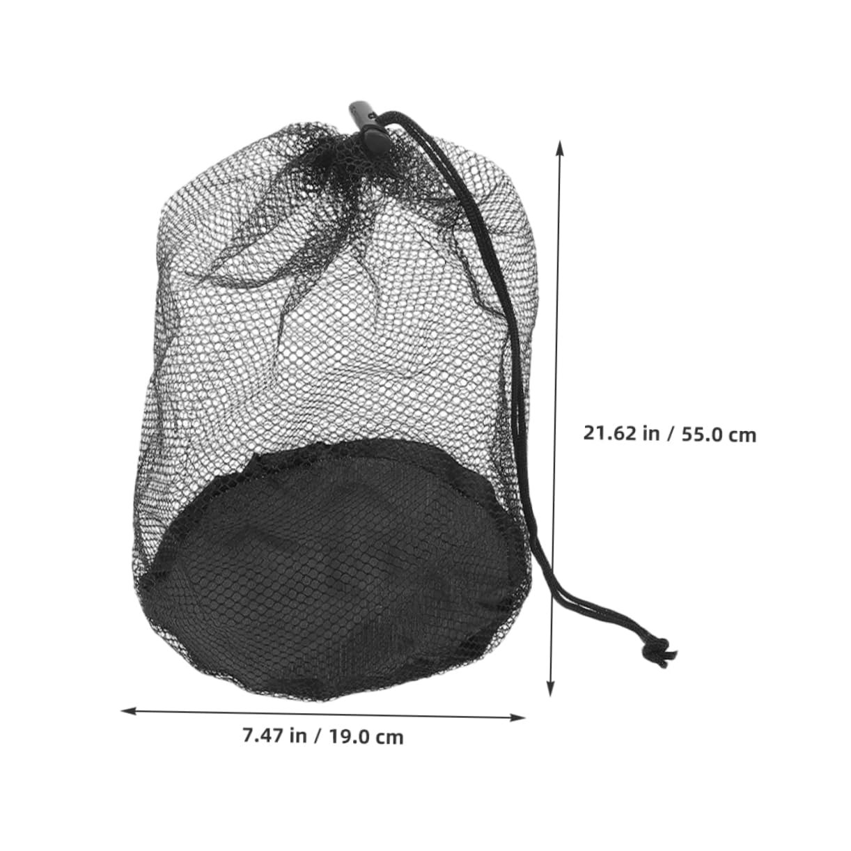 Mikikit 2pcs Soccer Ball Bags Drawstring Mesh Bags Sport Cone Net Sack for Volleyball Basketball Swimming Gear Gym Soccer Equipment