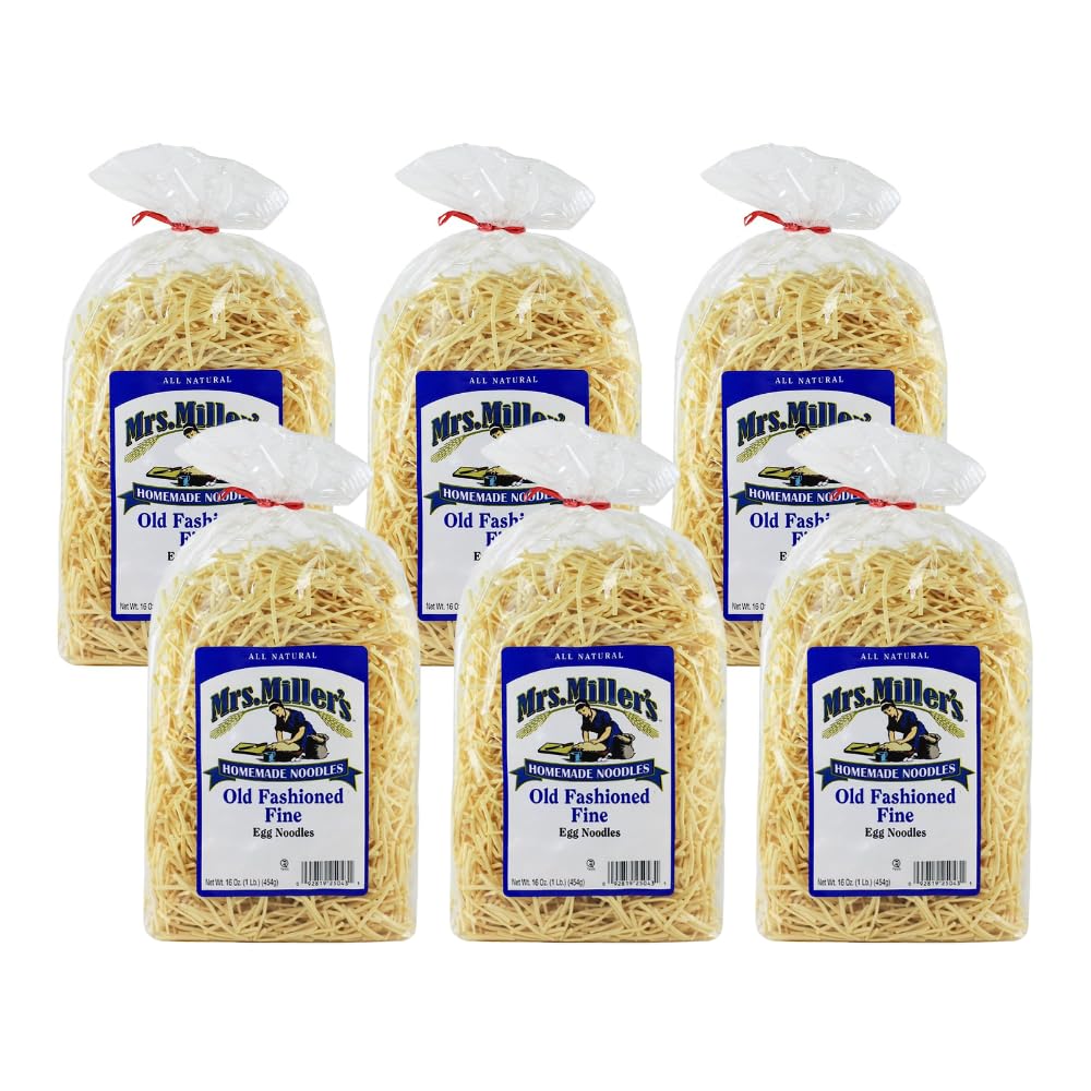 Mrs. Miller's Old Fashioned Egg Noodles, Fine 16 Ounce (Pack of 4)