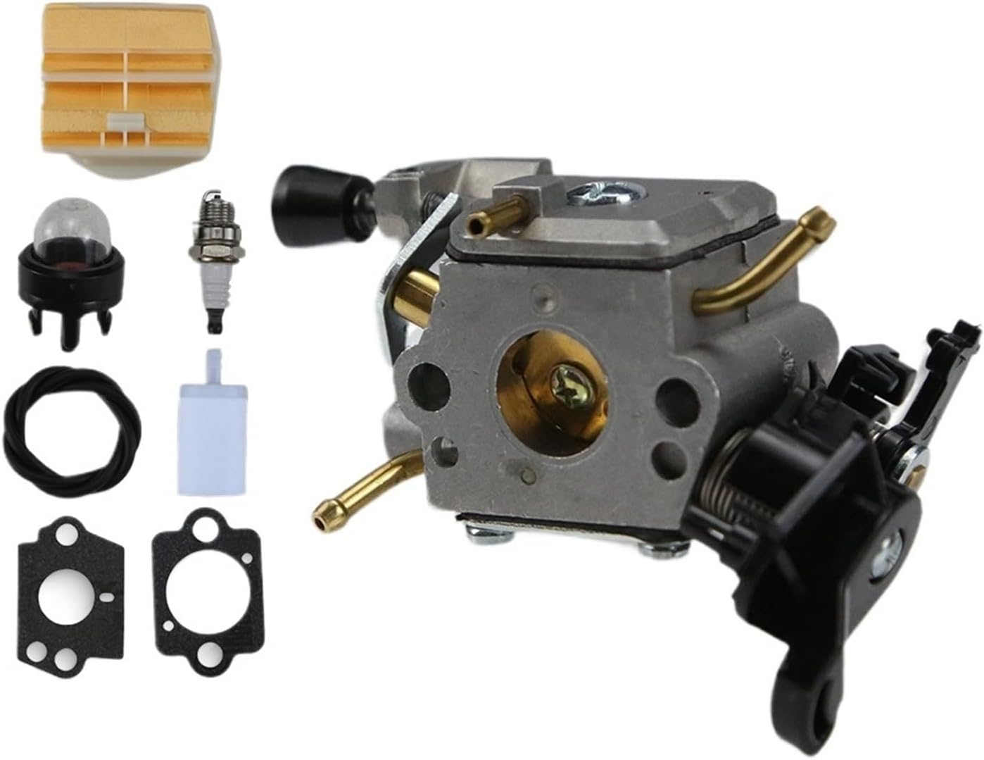 C1M-EL37B Carburetor for 445 445E 450 450E Gas Chainsaw with Air Filter Tune Up Kit(C1M-EL37B)