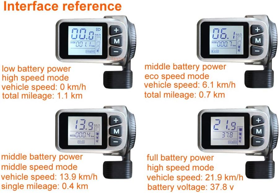 FUTABA FMA-3546 KV720 (SkyLeaf LS48用ブラシレスモーター) 00107308 16インチ350 Wブラシレス歯車モータフロントハブ駆動、親指アクセルディスプレイ付き、自転車小型スクーターに適している (36V3
