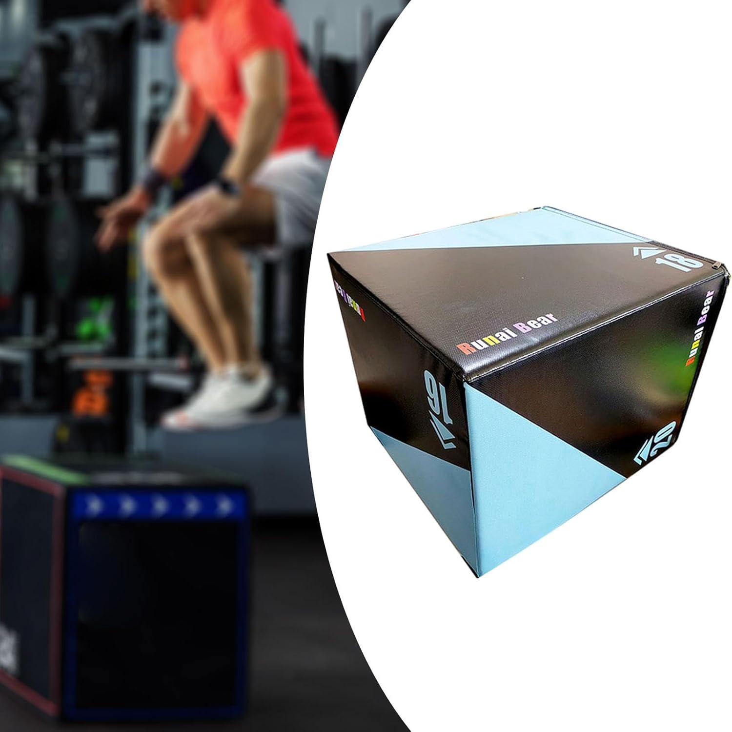 3 in 1 プライオメトリックジャンピングボックス ジャンピングエクササイズ器具 多目的高密度筋力トレーニングアジリティボックス