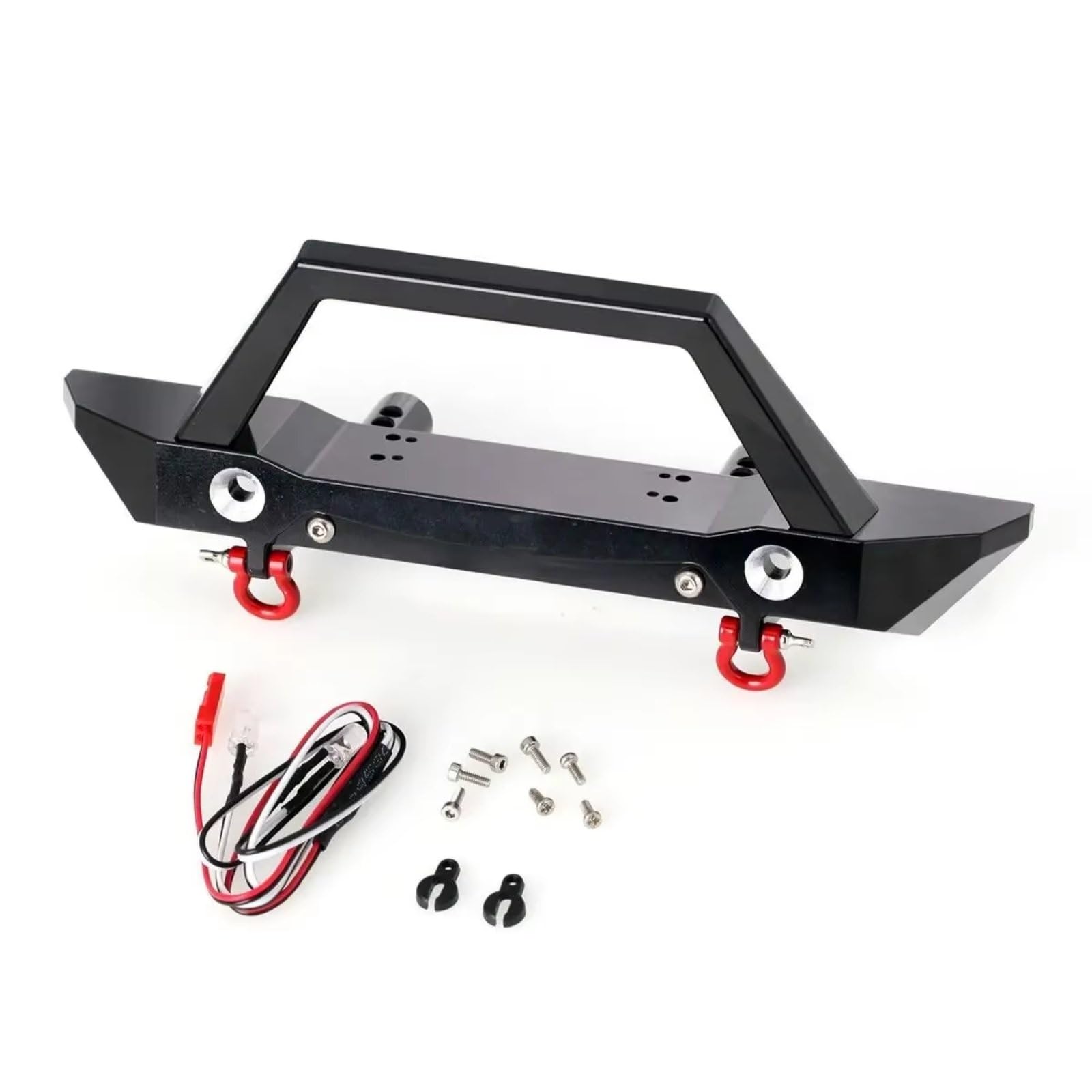 Per Axial Per SCX6 1/6 CNC Paraurti Anteriore Alluminio Con Lampada RC Crawler Parti Automobili Aggiornamenti Accessori Componenti Decorazioni Ricambio RC Ricambi Modellismo