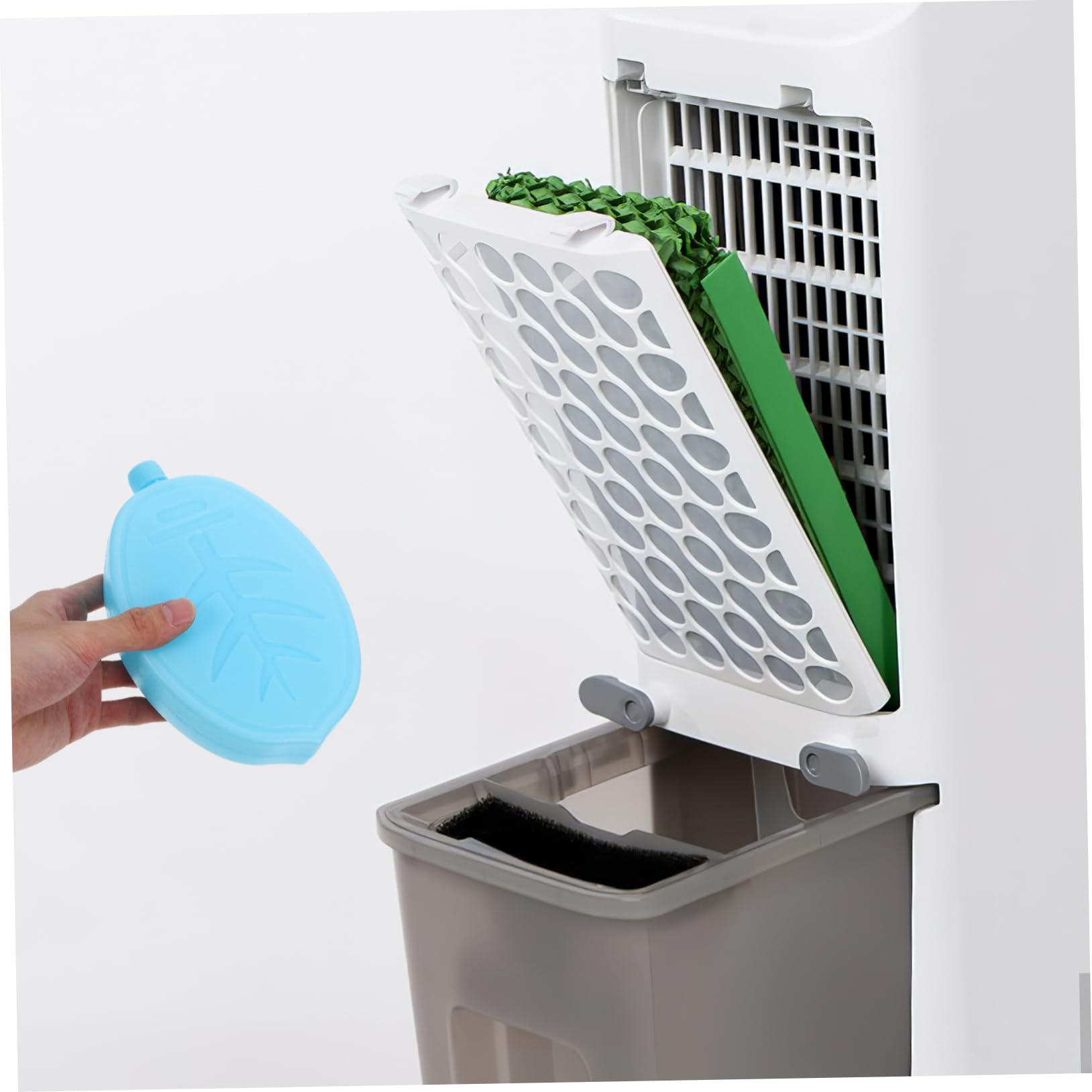 BESPORTBLE Boîte à Cristaux de Glace pour Ventilateur de climatisation Blocs de Glace pour Refroidisseur glacières réutilisables rafraichisseur rafraîchisseur d'air PE
