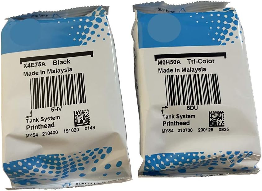 A Set ï¼ˆBlack & Tri-Colorï¼‰ X4E75A M0H50AA Print Head GT53 printhead for HP 517, 514, 532, 617, 515, 508, 510, 511, 518, 519, 531, 538, 610, 618 Printers