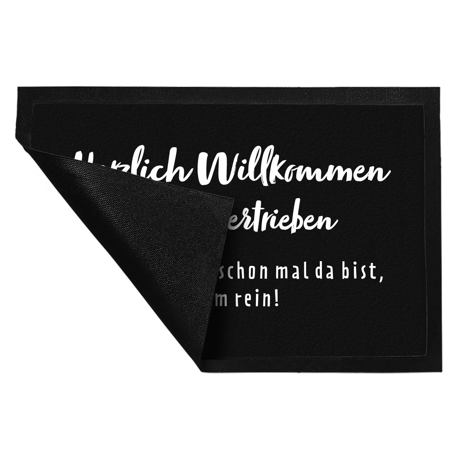 speecheese Herzlich Willkommen wäre übertrieben Fußmatte XXL in 50x75 cm Begrüßung Ironisch Unfreundliche Fußmatte XXL in 50x75 cm für Wohnung Haus Umzug Renovierung