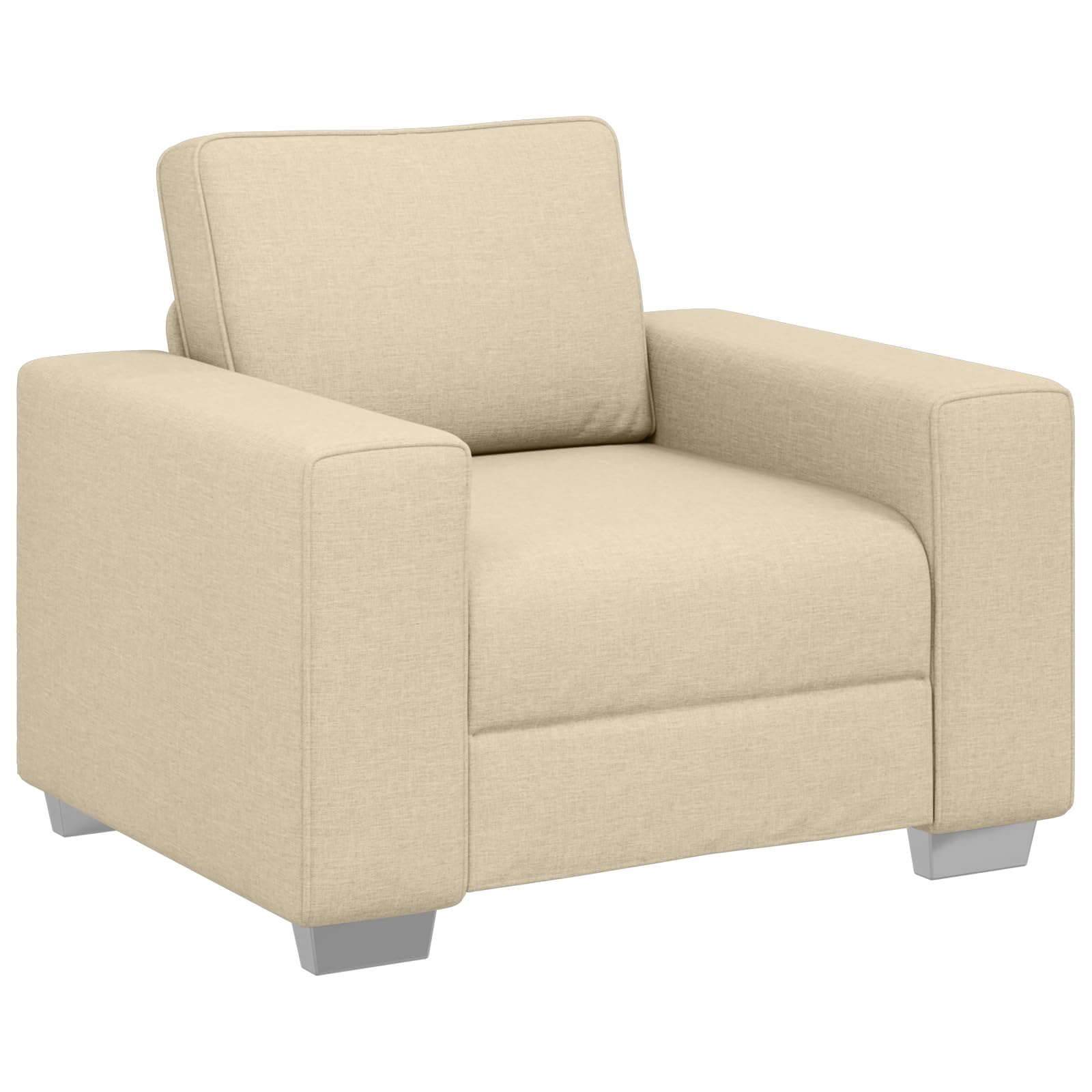 Elegant gepolsterter Sessel mit verstellbaren Armlehnen und abnehmbarem Bezug für Wohnzimmer und Warteraum, strapazierfähiges Polyester mit Holzrahmen, Moderne Einrichtung