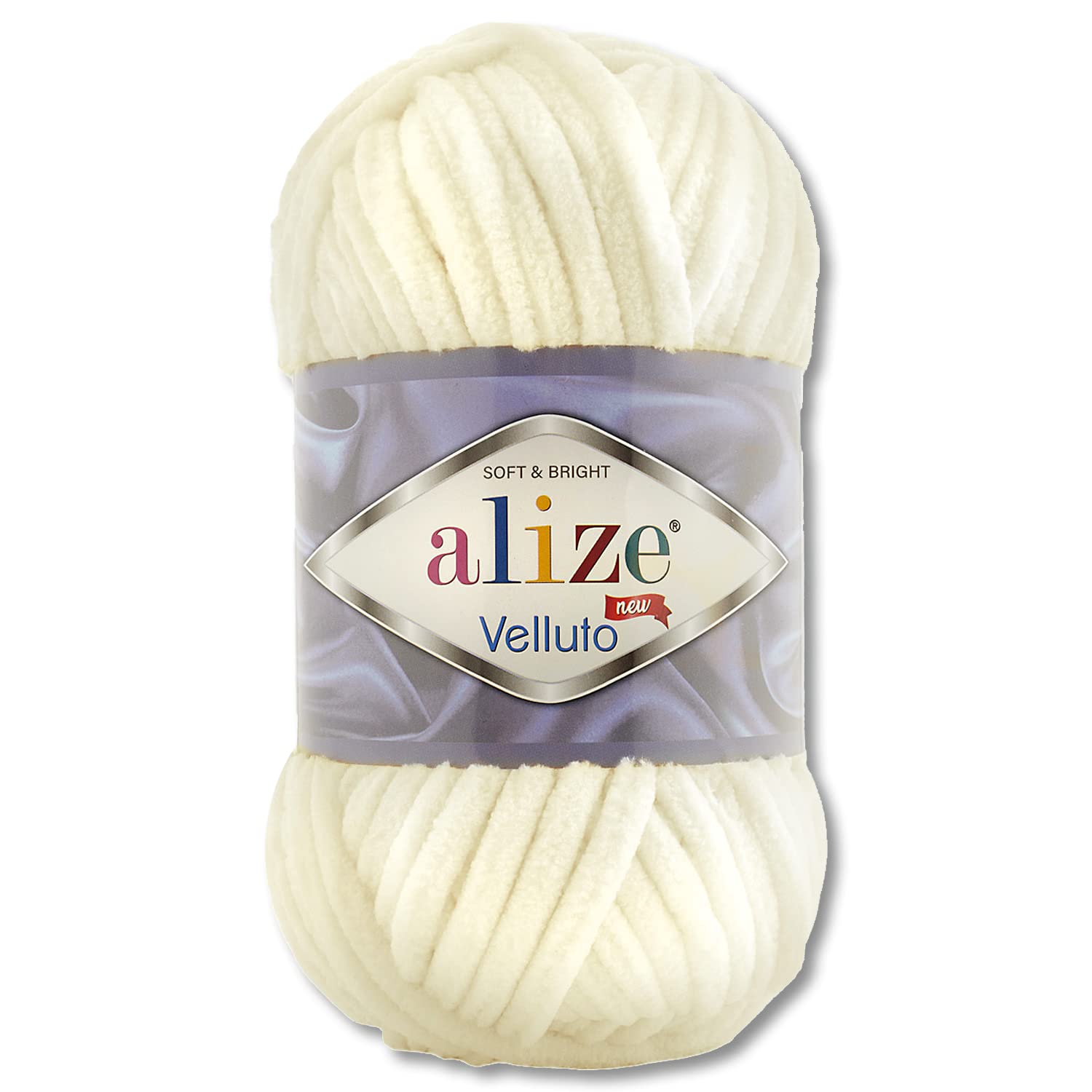 Wohnkult100 g Alize Velluto Wool in 30 Selection (62 | Light Cream)