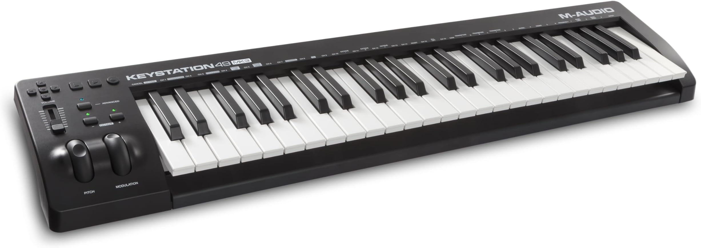 Keystation 49 MK3 - Synth Action 49 Key USB MIDI Keyboard Controller with Assignable Controls, Pitch and Mod Wheels, and Software Included
