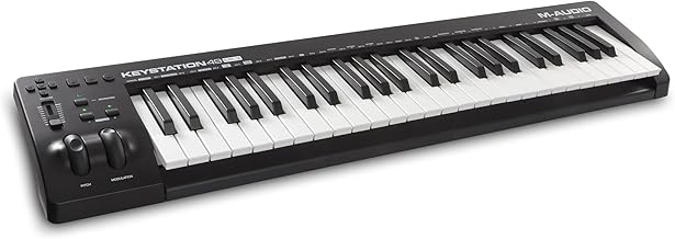 M-AUDIO Keystation 49MK3 - 49 Key USB MIDI Keyboard, Adjustable Controls, Pitch Wheels, Modulation, Plug-and-Play Connection (Mac/PC) and Studio Software Included