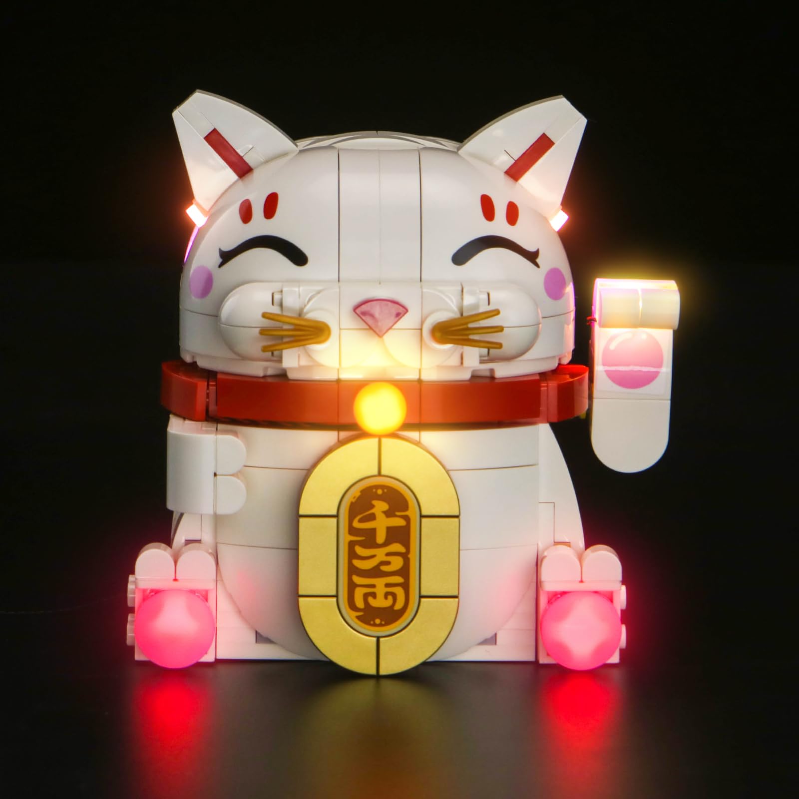Kit d'éclairage LED compatible avec Lego 40813 Lucky Cat (pas de modèle), kit d'éclairage décoratif compatible avec Lego Lucky Cat
