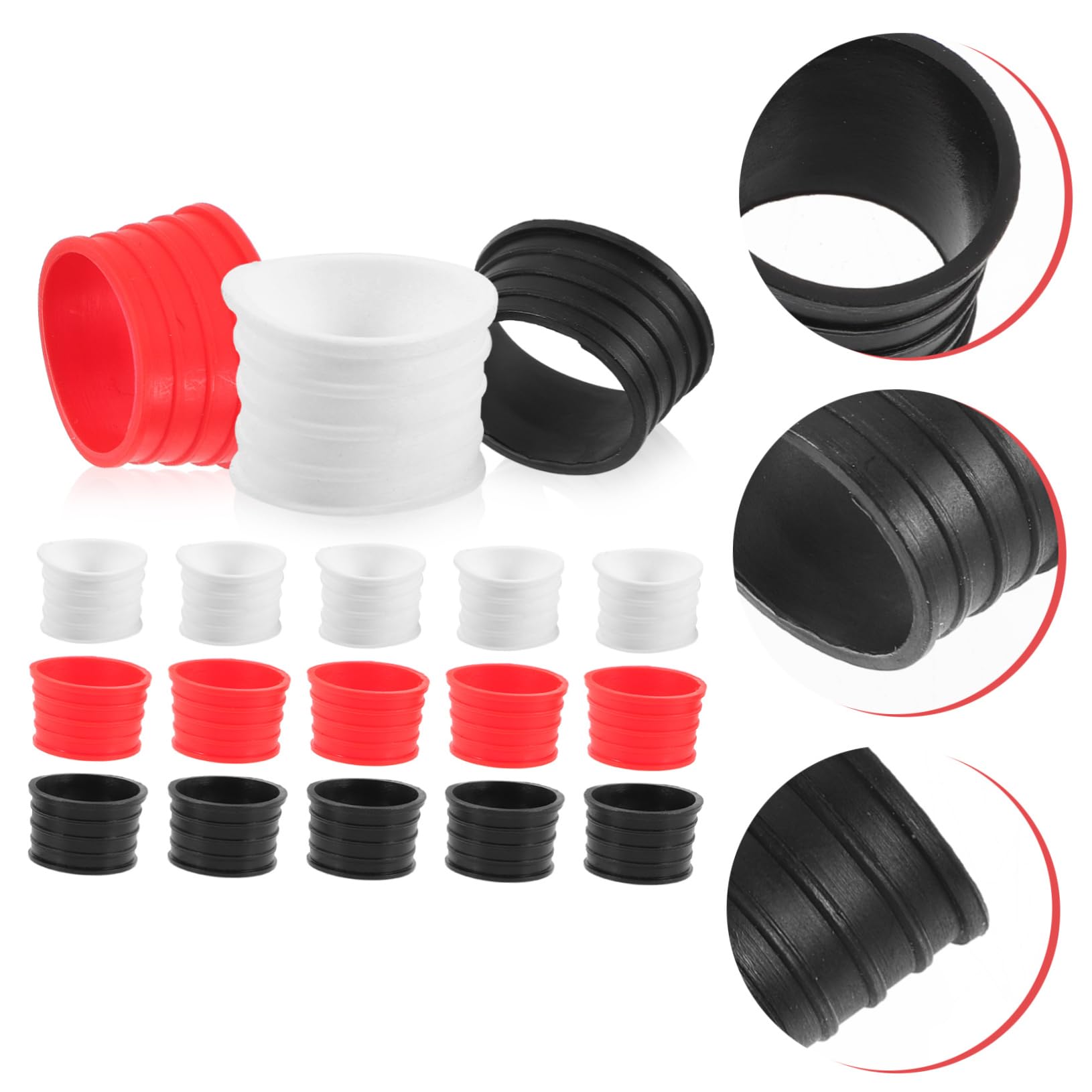 INOOMP 75pezzi Overgrip per Racchette Tennis e Badminton Assorbenti Grip Antiscivolo per Giocatori Kit e Rosso