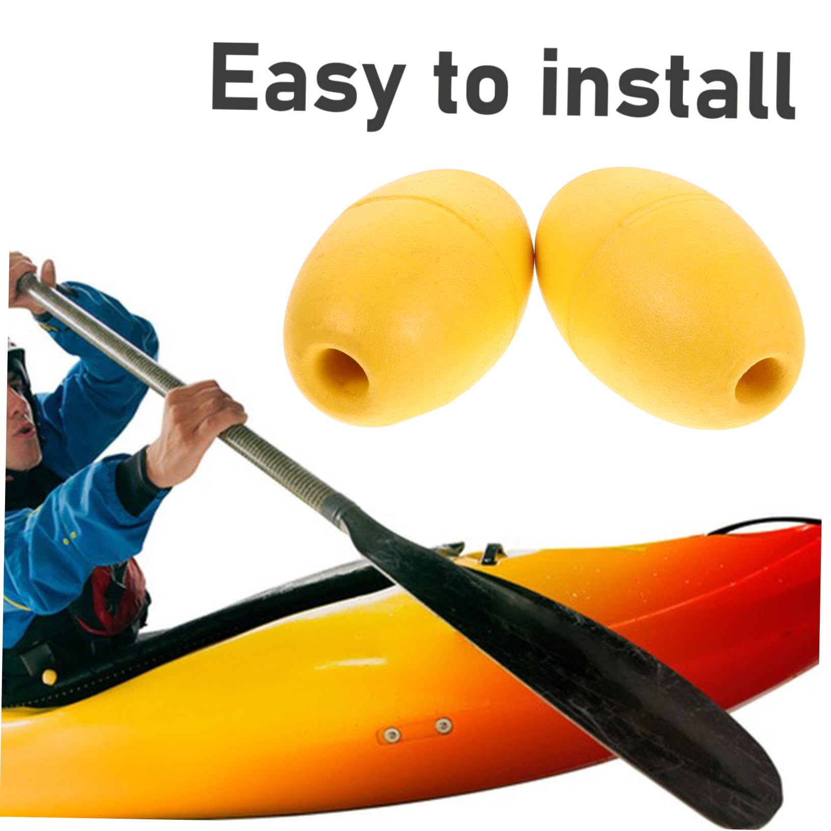 Kisangel 2 Pezzi Galleggianti per Kayak Yacht Ancora Corda Galleggianti Boa Set per Pesca Sportiva Nuoto