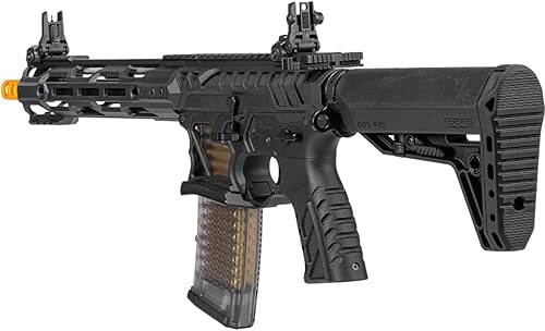 Vista 63 de G&G Airsoft CM16 TR16 M4 Caja de cambios de metal completo de alto rendimiento Rifle AEG de 0.236 in con RAS y grúa integrados, máquina de combate