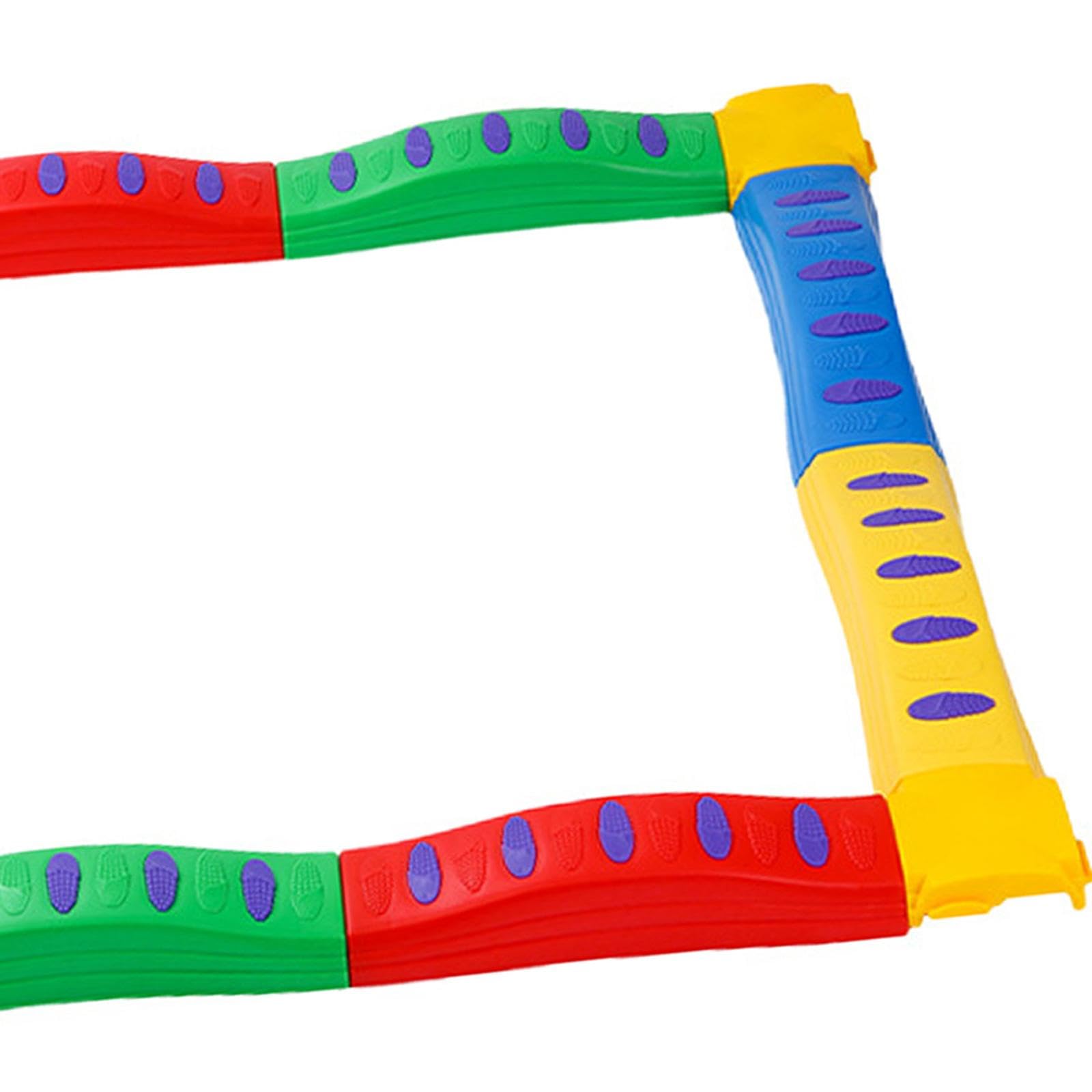 di Equilibrio per Bambini, Gioco Interattivo Antiscivolo con Pietre D'appoggio, Percorso a Ostacoli Multipli per L'allenamento, Giocatto, 8 Dritto 4 Molo