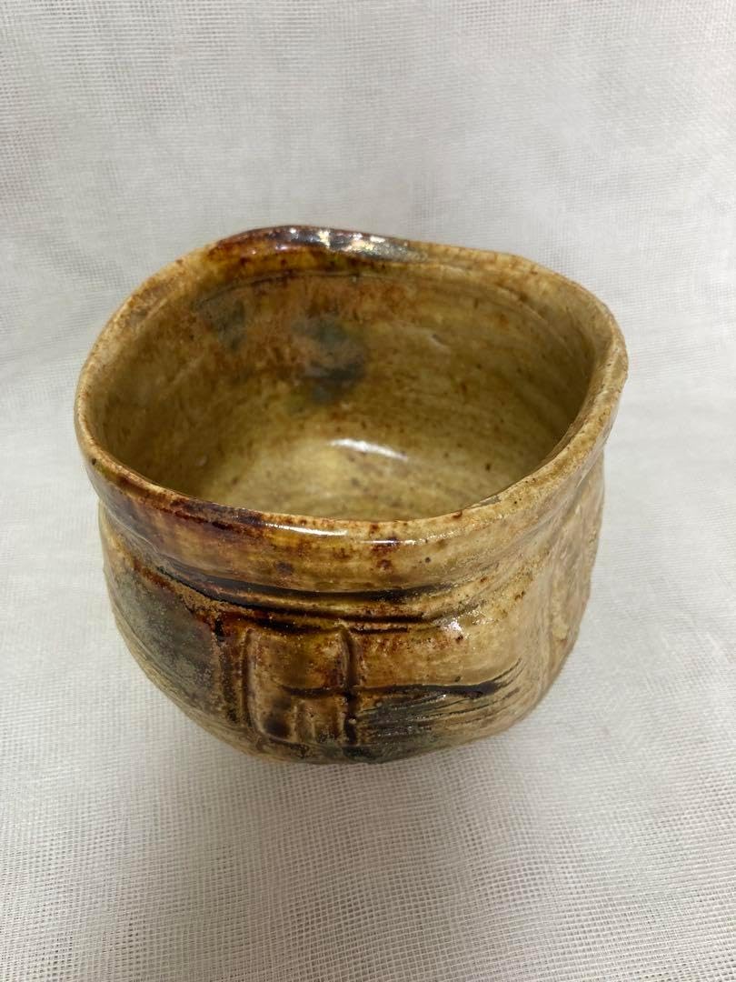 佳炎 造 萩茶碗 七代兼田佳炎 作 前大徳玄性（宮西