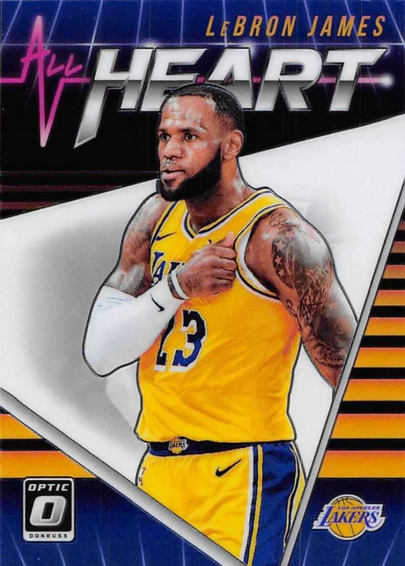 2018-19 Donruss Optic All Heart #13 LeBron James Los Angeles Lakers Basketball Card