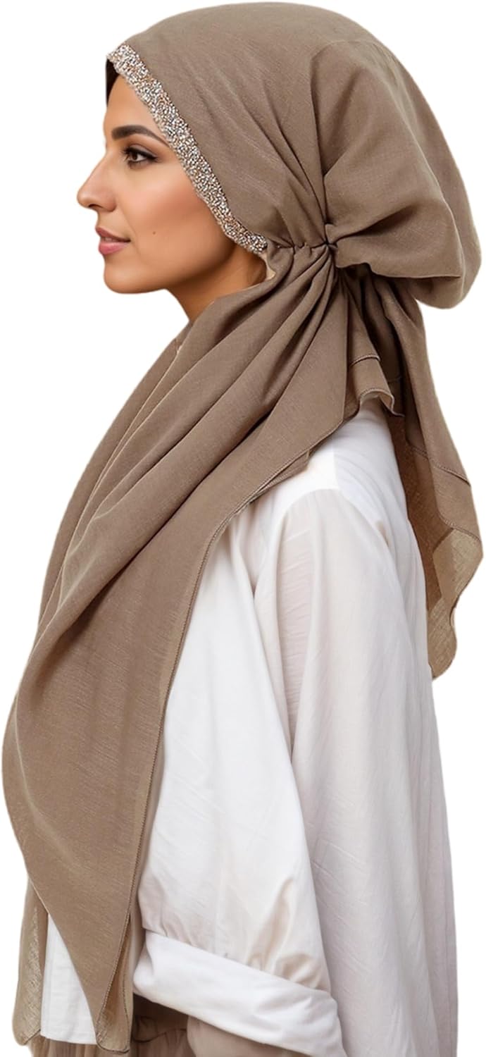 Hijab Scarf for Women, Muslim Head Scarf for Women, Instant Hijab, Muslim Wraps, Lightweight Stretchy Hijabs - Image 2