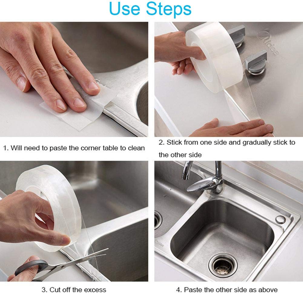 TYLife Caulk Strip,2 Inch x 33Feet Self Adhesive Waterproof Sealing Tape for Bathtub Bathroom Shower Toilet Kitchen and Wall Sealing: Industrial & Scientific