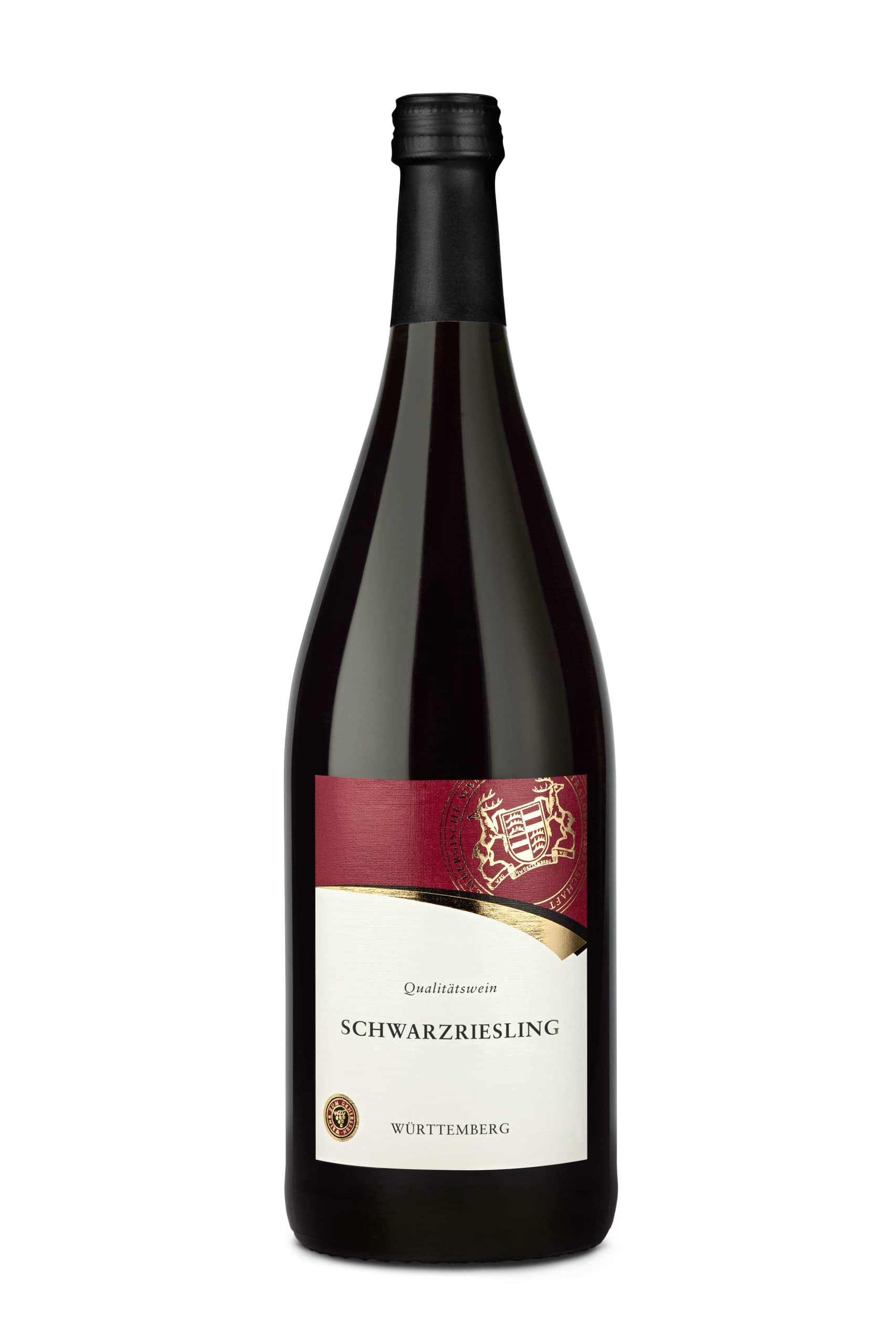 WZG Württemberger Wein Schwarzriesling Rot, halbtrocken (1 x 1 l)