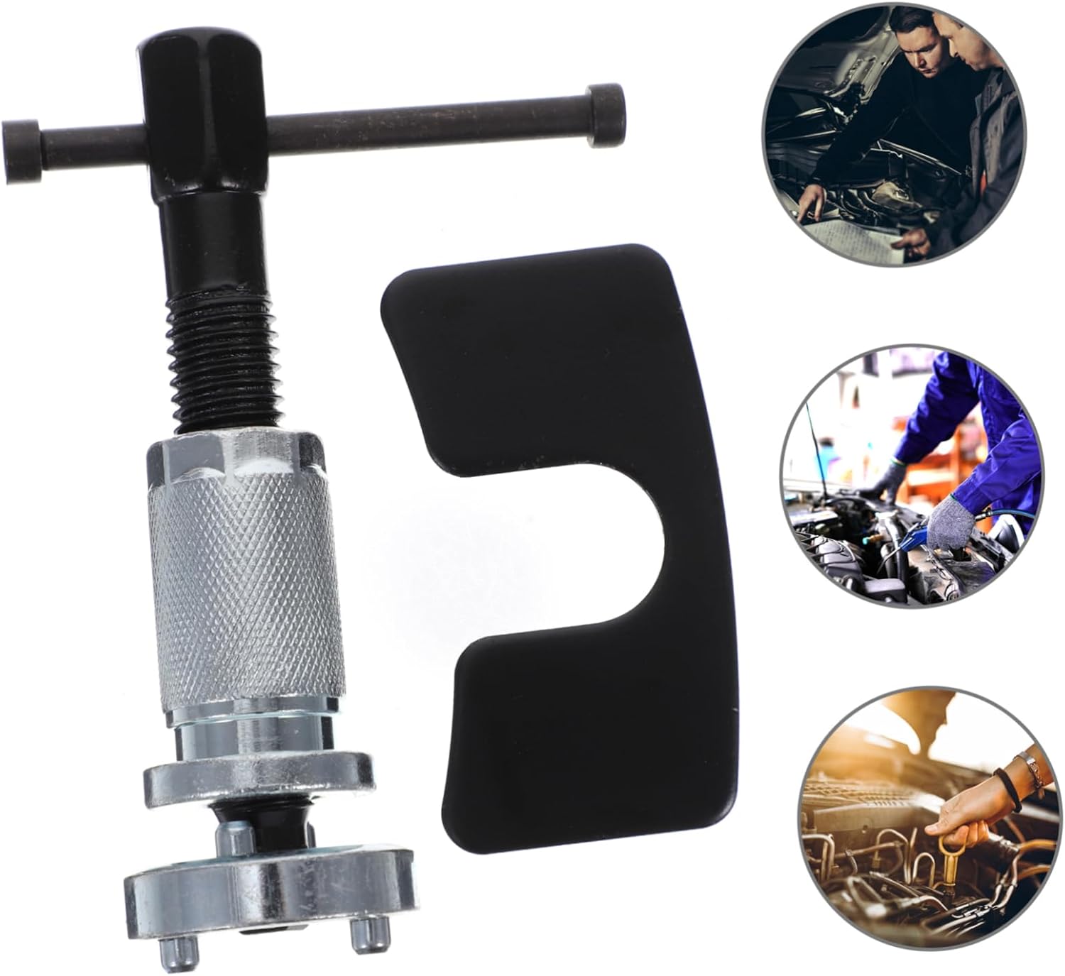 Happyyami Brake Caliper Compression Tool Set Adjustable Piston Spreader for Disc Brake Pads Compatible Most Vehicles Easy to Use