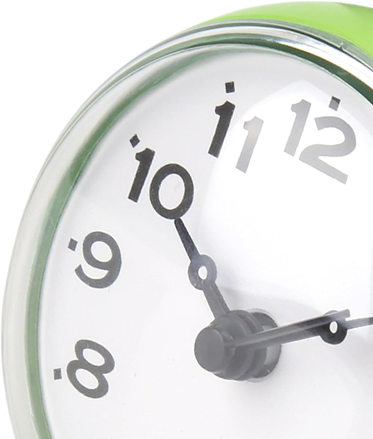 Fafeicy Bathroom Wall Clock, Suction Cup Attachment, Shower Clock, Red, 7 x 4cm, Ideal for Bathroom and Kitchen Time Management (Green)