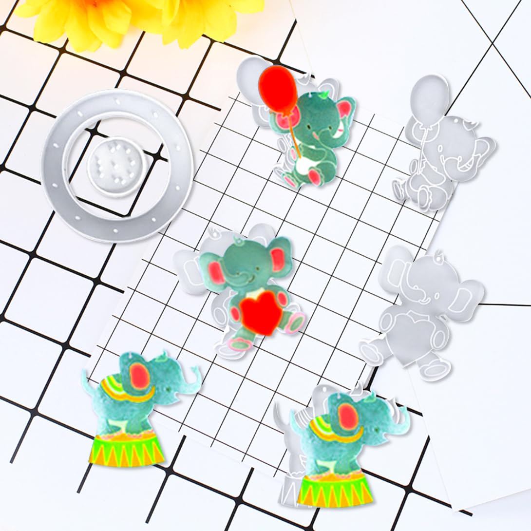 Koonafy 32Pcs Resin Molds, Wind Chimes Silicone Molds Kit, Jewelry Casting Molds, Wind Chimes Epoxy Molds for DIY Wall Hanging, Art Crafts and Christmas Party Home Decoration (Elephant)