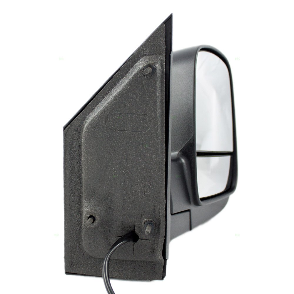 Kool Vue Pair Power Heated Manual Fold Mirrors For 2008-2014 Chevy Express 1500 Black - View #2