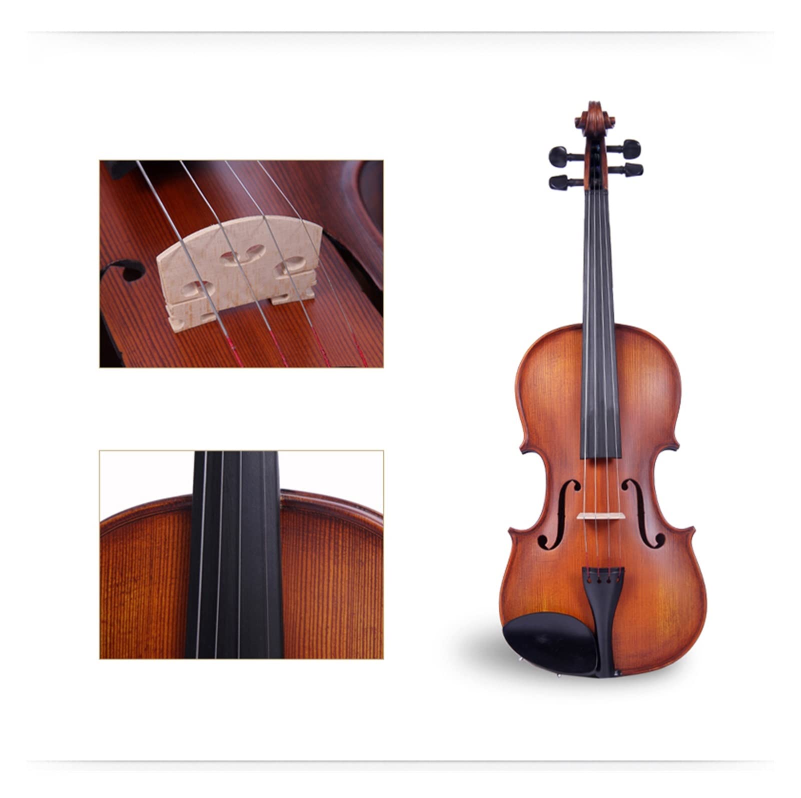 Violino 4/4 3/4 Violino Azzurro Naturale Azzurro Maple Maple Violino Violino Strumento A Corda Violino (Color : 1-4)