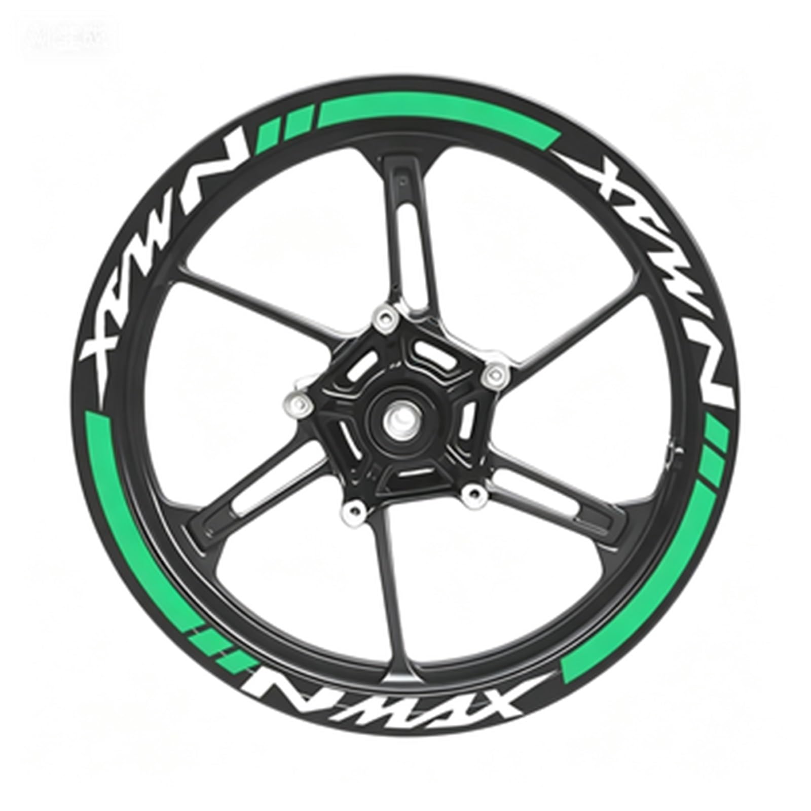 Motorcycle Wheel Sticker Racing Rim Stripe Decal Decoration for Yamaha NMAX N Max N-max 155 125 Motorbike(Color6)
