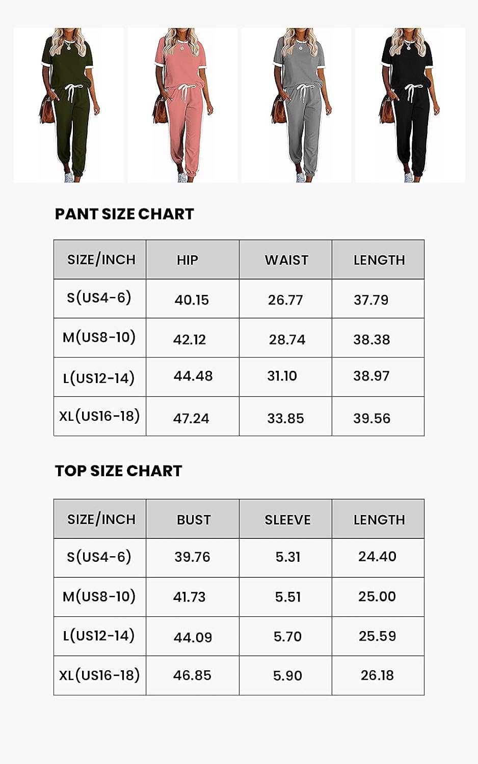 PRETTYGARDEN Women's 2 Piece Outfits Side Stripe Pullover Shirts and Long Pants Jogger Lounge Sweatsuit Sets