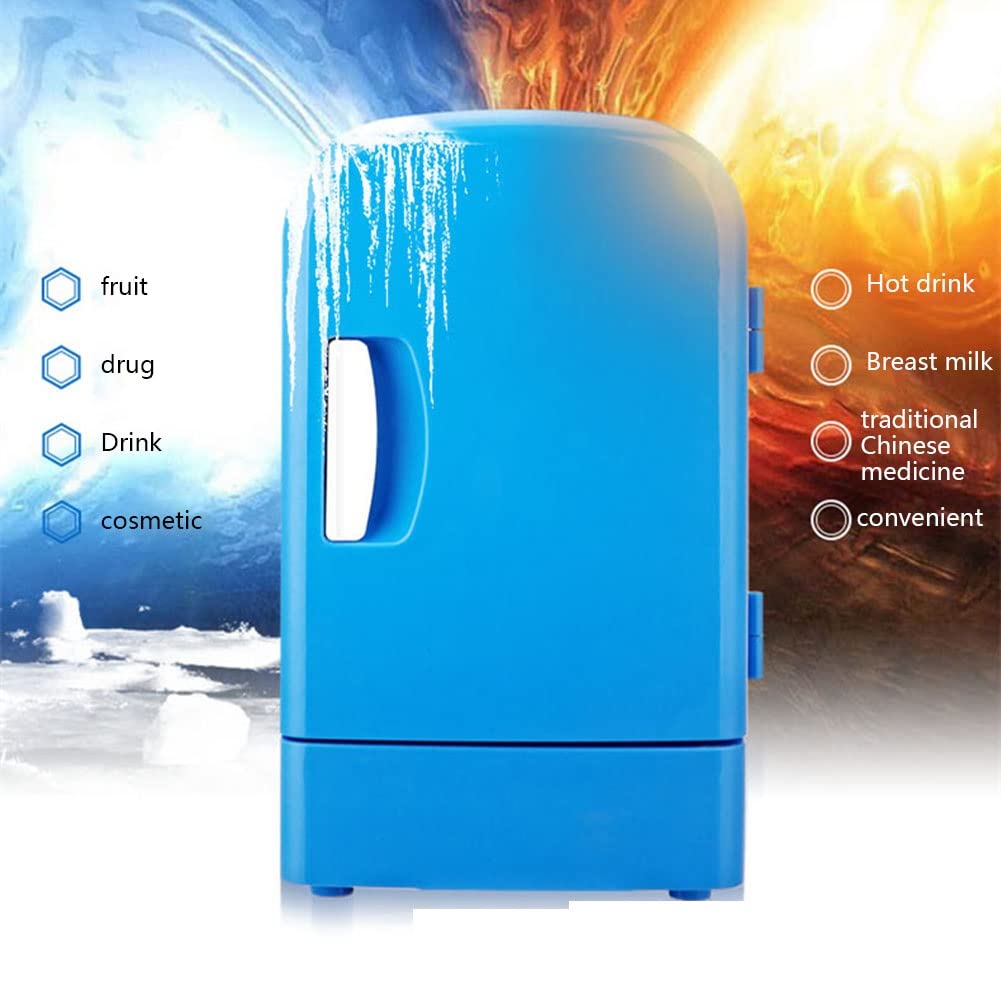 Mini Frigo 4L Auto Casa AC DC Raffreddatore Riscaldatore Cosmetici Bevande