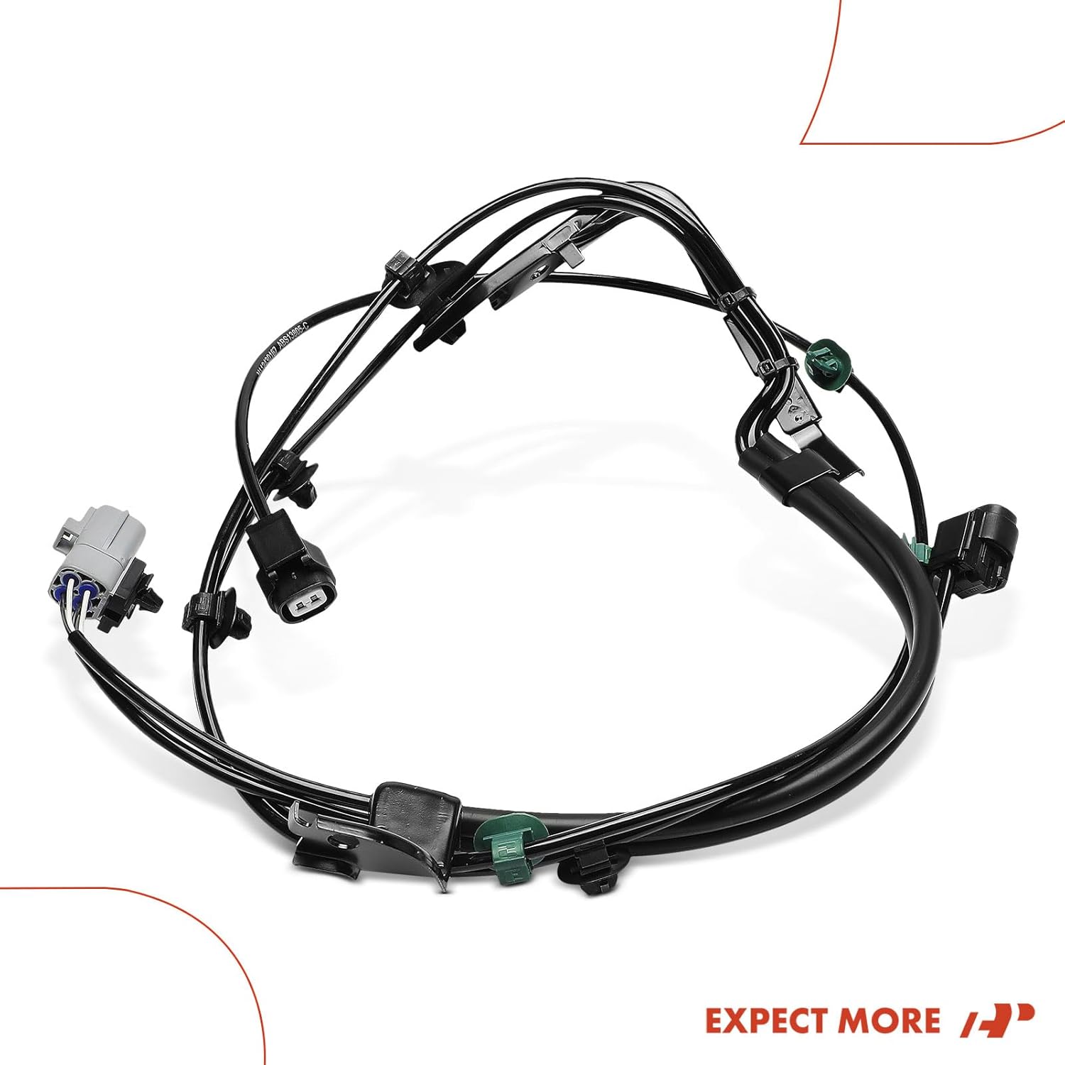 A-Premium Wire Harness for Rear Center ABS Wheel Speed Sensor Compatible with Toyota Models - 4Runner 2003-2009, FJ Cruiser 2007-2010 - 4 Blades, Without Sensor