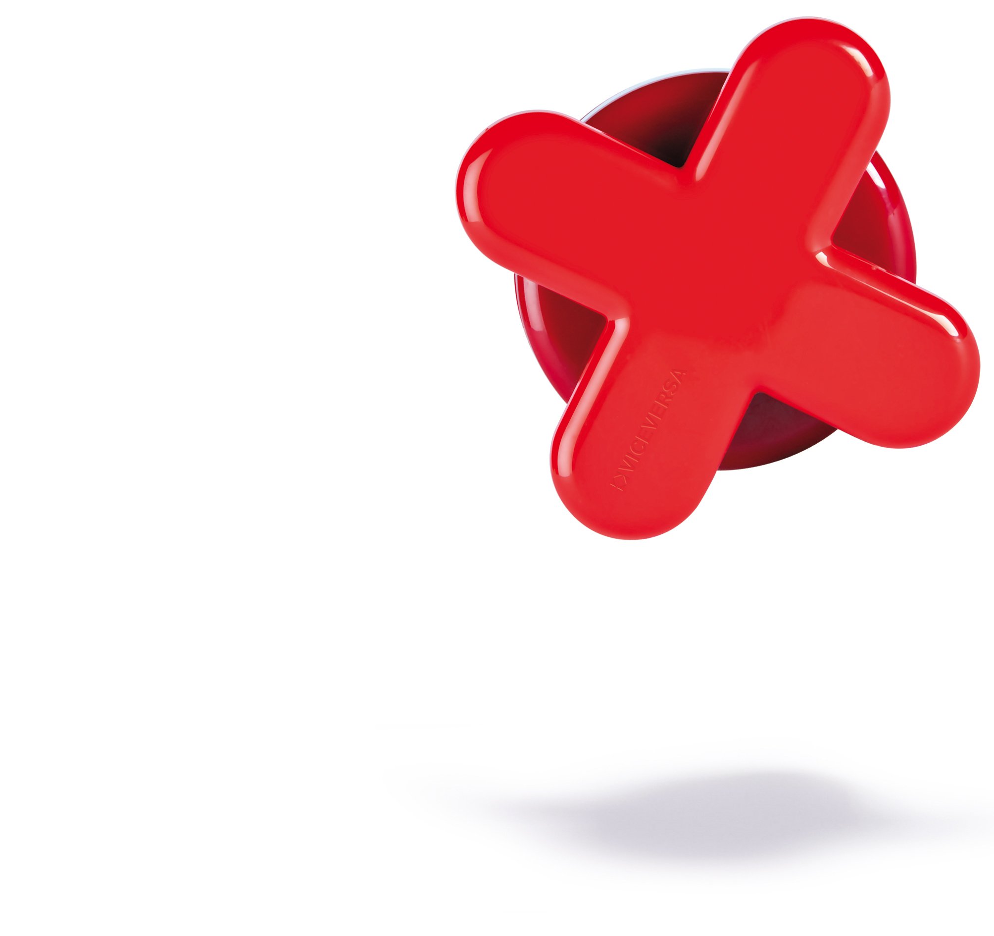Viceversa MayDay Timer, Plastica, Rosso, 9x9x5 cm