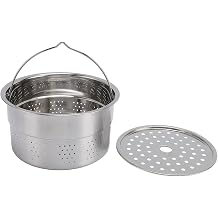 Steamer Basket, Steaming Pot for TM5 and TM6 Machines Food Processor Steaming Basket, Stainless Steel Kitchen Tool Strainer Steamer Insert Rack for Cooking