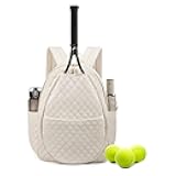 Yhplxyuus Premium Tennis Backpack with Multi Compartments Water-Resistant Polyester & Padded Shoulder Strap for Training Accessories Modern Design Tennis Accessory Bag