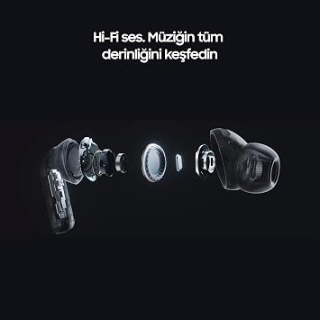 Samsung Galaxy Buds4 Pro Bluetooth Kulaklık, Altın, Metal Gövde, 2 Yollu Hoparlör & Çift Amplifikatör, Geliştirilmiş ANC, Adaptif Gürültü Kontrolü