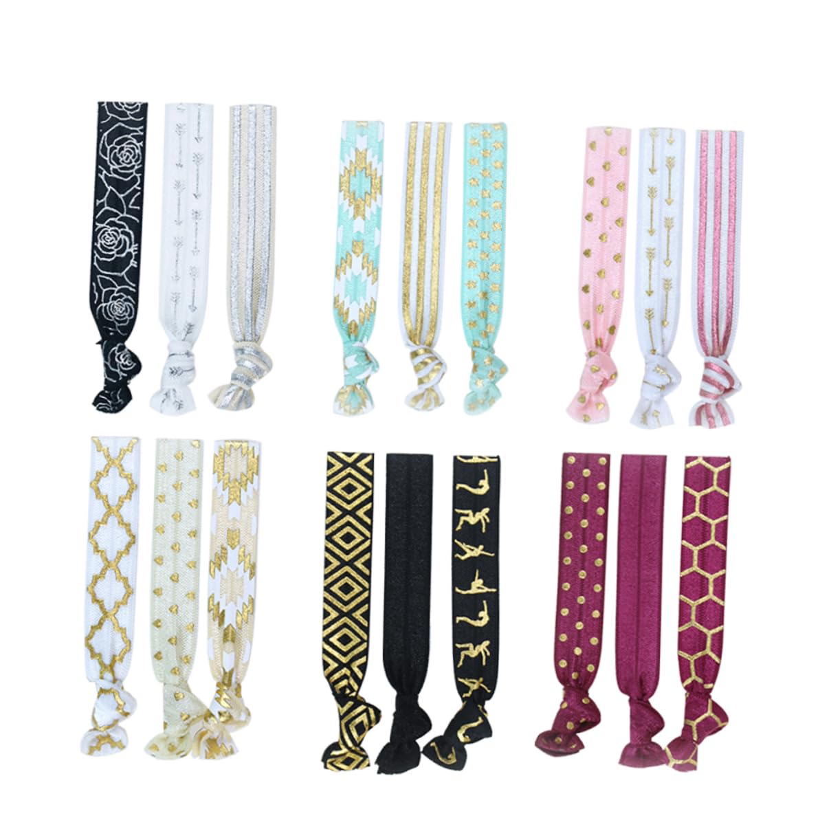 DOITOOL 54stücke Elastische Haargummis Ohne Knick Bunte Bänder Für Pferdeschwänze Starke Halter Für Yoga Und Freizeit Haaraccessoires Für Frauen Und Mädchen