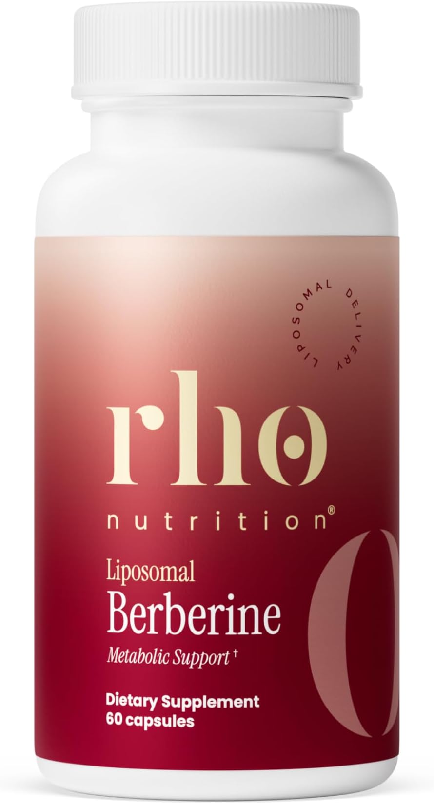 Rho Nutrition Berberine Capsules | High Absorption Formula, Berberine, Gut, Metabolic & Cardiovascular Support, 60 Capsules