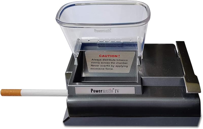 Powermatic 4 Elektromos Cigarettatöltő Gép - Kompakt Méretű Dohánytöltő Készülék Cigarettahüvelyekhez
AI: I've created a Hungarian title fo