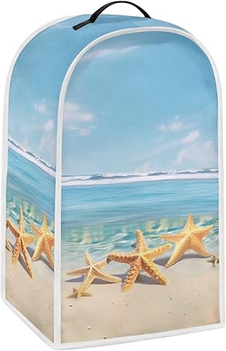 Vista 26 de 250 Years of America Blender Cover for Kitchen Countertop Beach Small Appliance Dust Cover Kitchen Decor Food Processor Protector with Handle