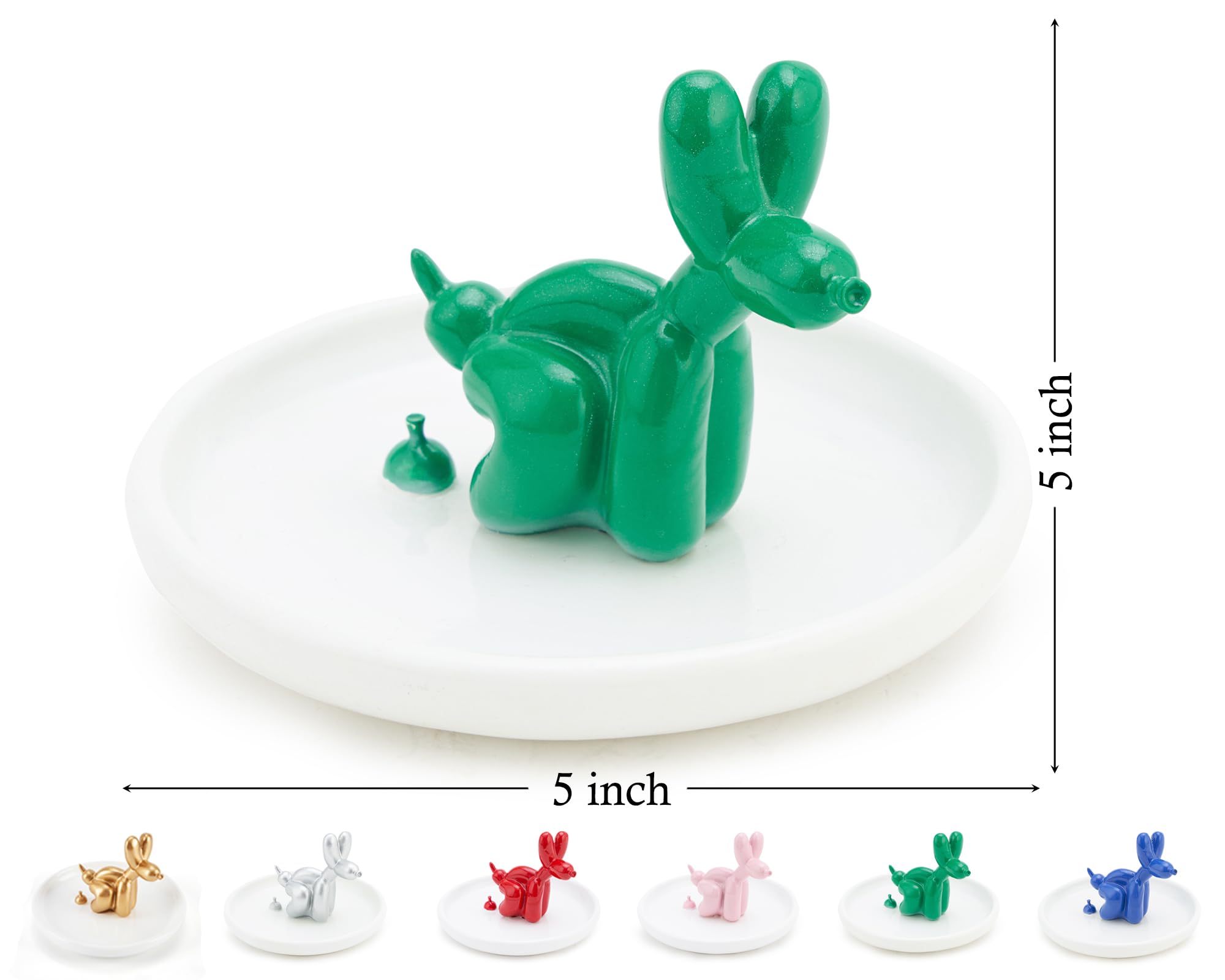 Amazon.co.jp: Artconal バルーンドッグリングホルダーディッシュ 5