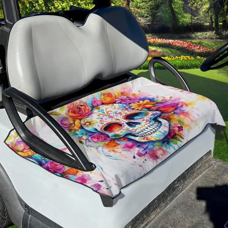 American Flag Golf Cart Towel Dinosaurs Golf Cart Club Car Blanket Daisy Ladybug Portable Golf Cart Seat Covers
