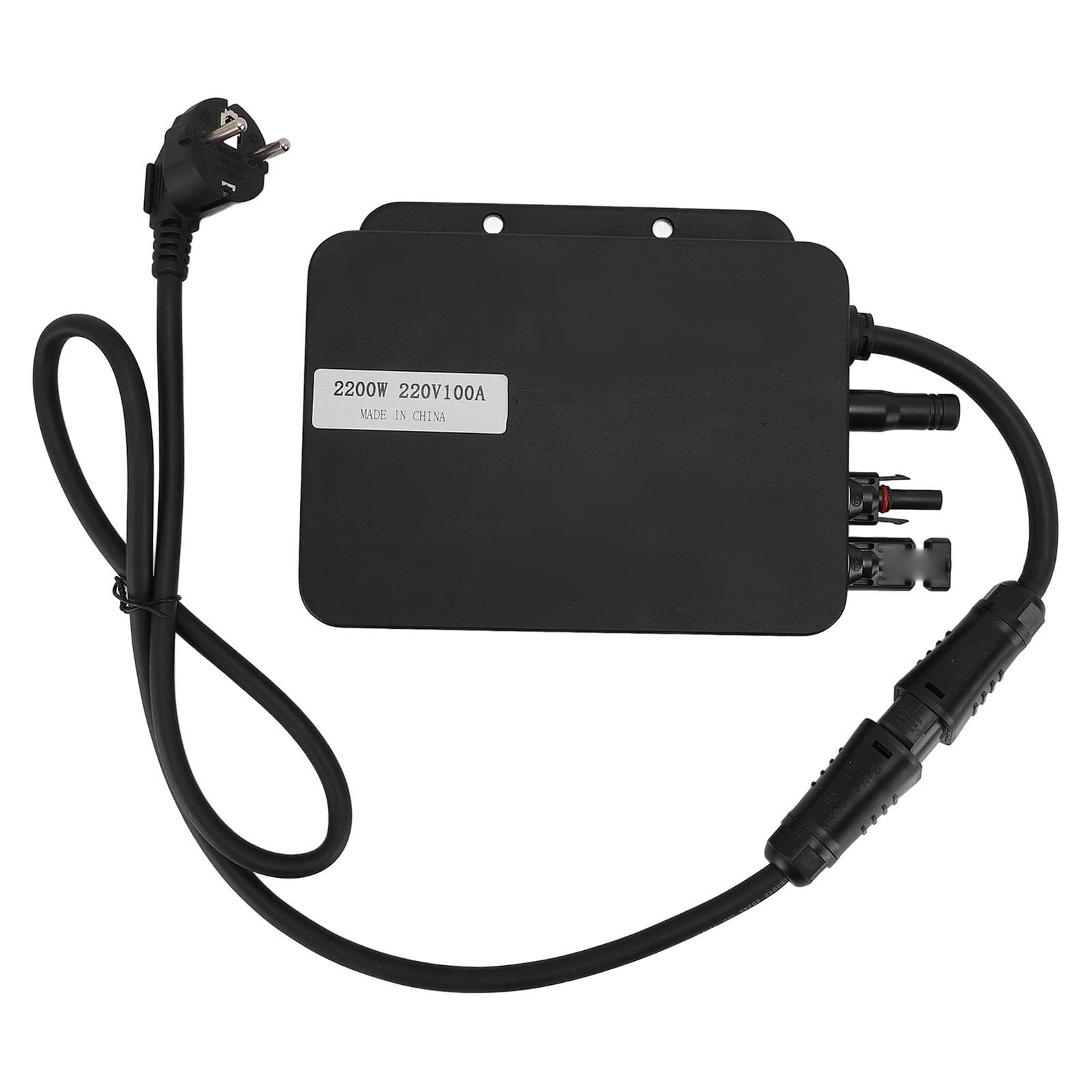 2200-W-MPPT-Solar-Grid-Tie-Mikro-Wechselrichter, Drahtloser Bluetooth-Mikro-Wechselrichter, Maximale Eingangsspannung 60V, Wasserdichter IP67-AC-Ausgang, Montage der Stützhalterung